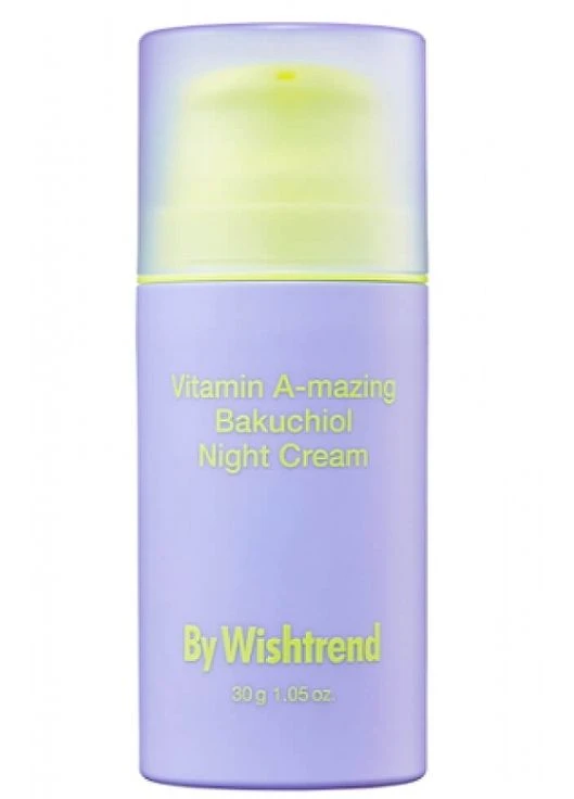 Нічний крем для обличчя з ретинолом і бакучіолом Vitamin A-mazing Bakuchiol Night Cream 10g (1186532-35259576) By Wishtrend (381253381)