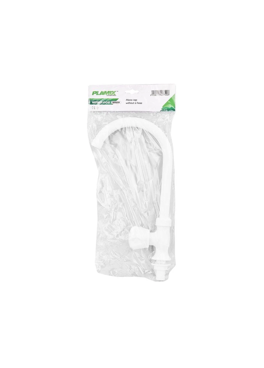 Кран для холодної води Mono-005 White (PM0675),, монокран, ABS-пластик, Китай PLAMIX (394585579)