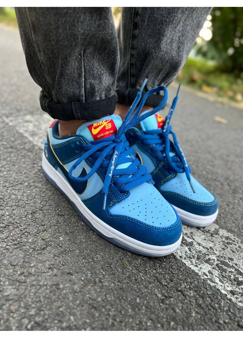 Комбіновані Осінні кросівки чоловічі nike sb dunk low pro x why so sad? the predatory bird найк сб данк No Brand