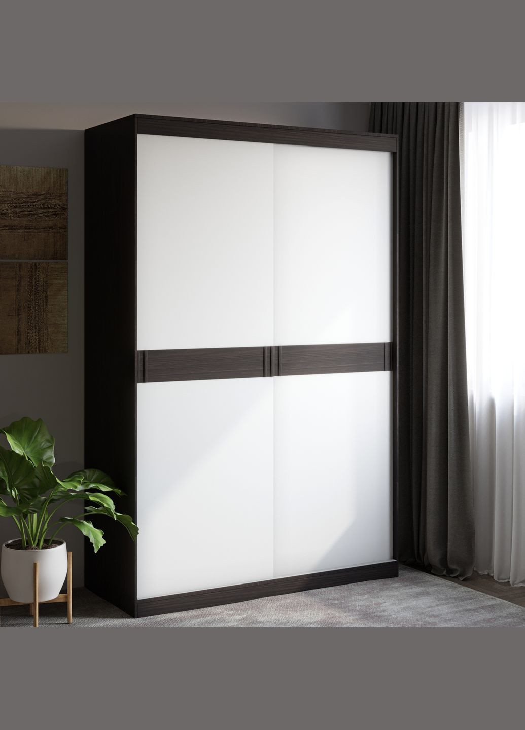 Шафа-купе Соната 1400 дводверна 140х60х217 (EVR-2394) Еверест (324066528)