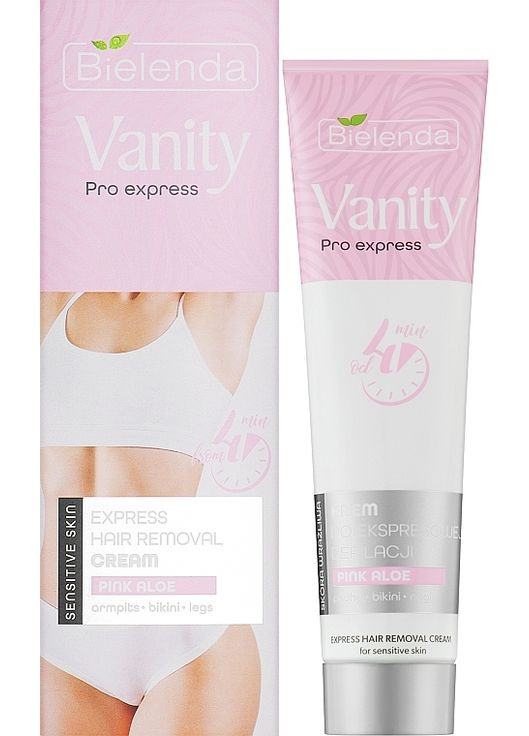 Крем для експрес-депіляції з екстрактом рожевого алое Vanity Pro Express Hair Removal Cream Pink Aloe 75ml (1192548-31099510) Bielenda (365800343)