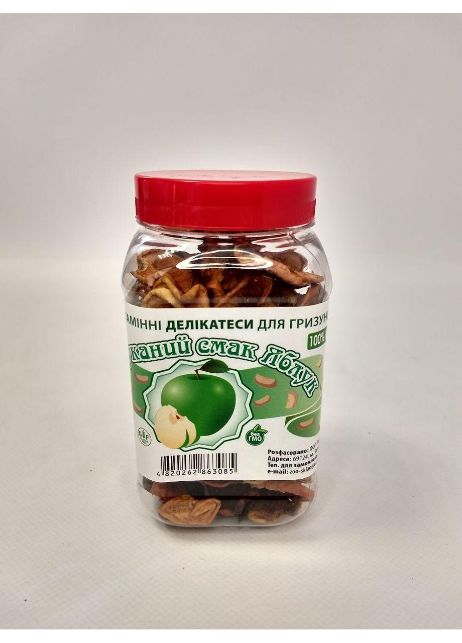 Без зерновых кормов для грызунов ТМ ProfiFoods. Деликатес витаминный, изысканный вкус яблок. Объем 650 мл. No Brand (320950415)