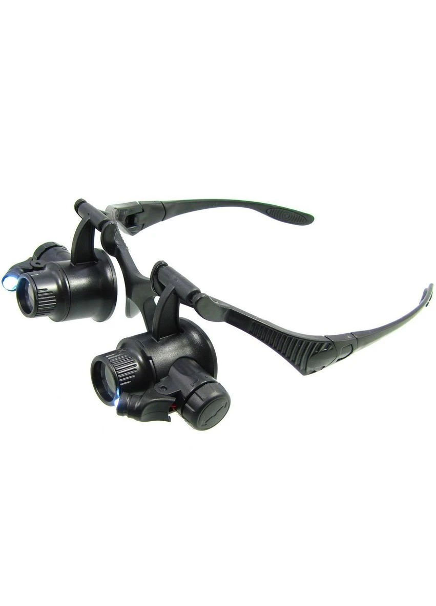 Бінокуляри NO.9892GJ з LED підсвічуванням (4 пари лінз d=20mm, 10х/15х/20х/25х) No Brand (396741124)