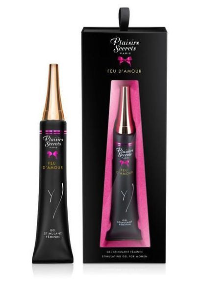 Стимулювальний гель для клітора Feu Damour (30 мл) розігрівальний Plaisirs Secrets (366876592)