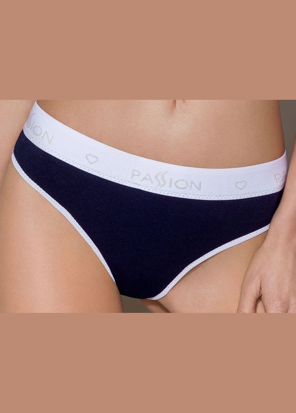 Синий демисезонный спортивные трусики-стринги ps007 panties navy blue, size Passion