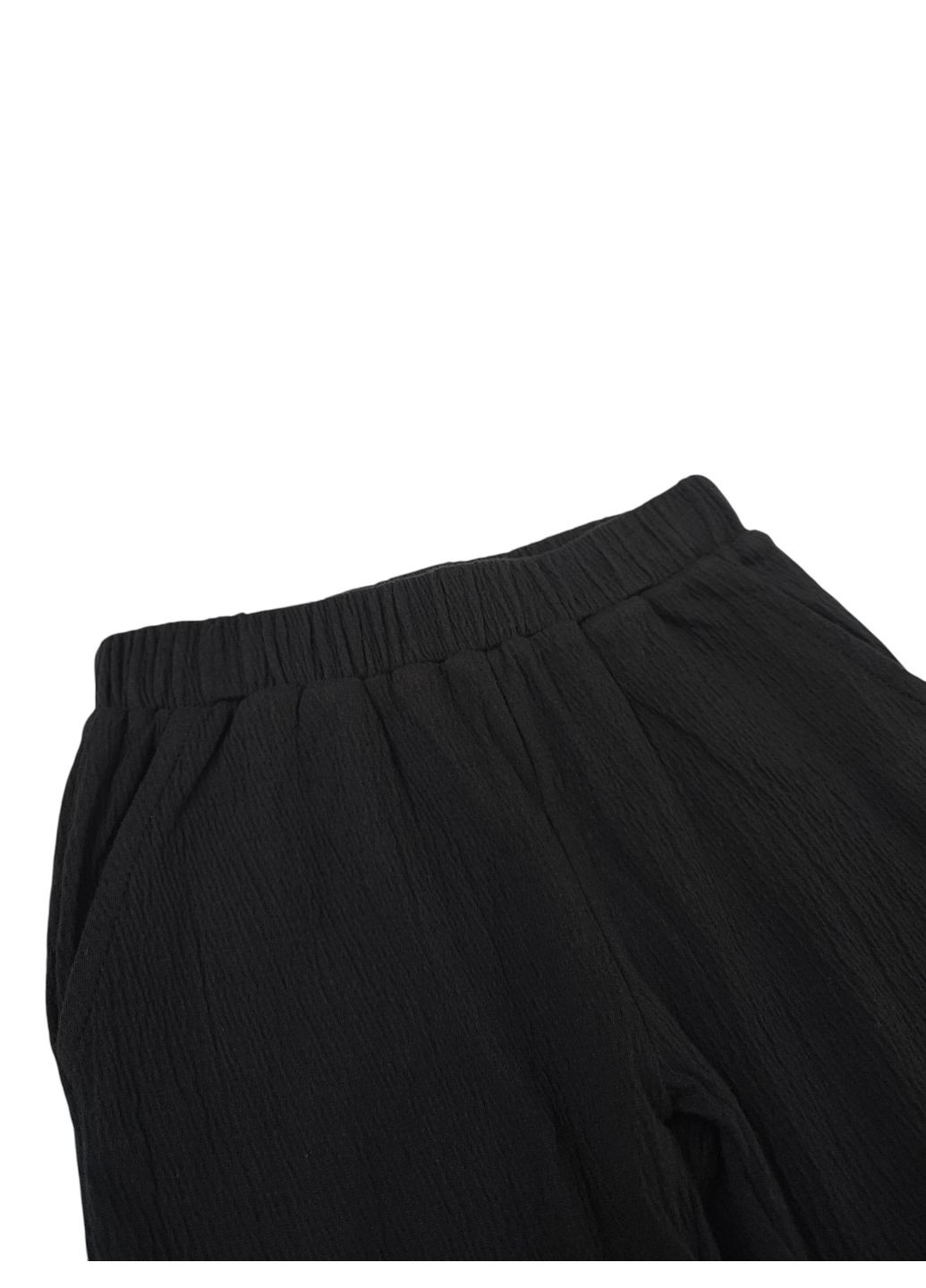 Черные повседневный демисезонные зауженные, прямые брюки H&M