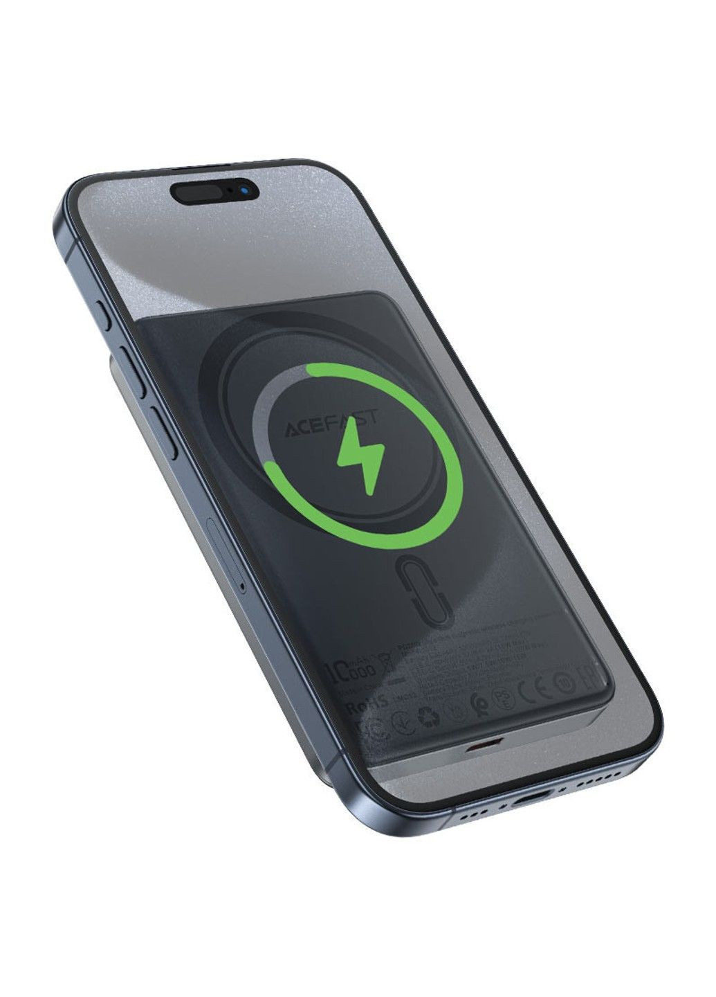 Портативний ЗП Power Bank M12 PD20W з БЗП 10000 mAh Acefast (315498719)