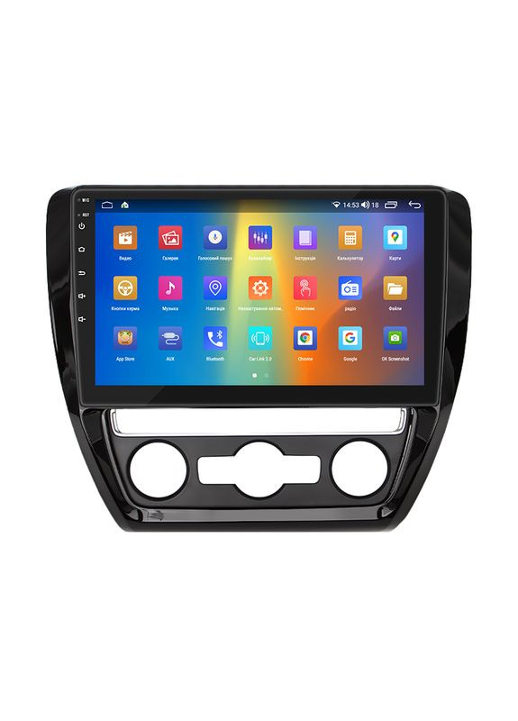 Магнітола 10" для Volkswagen Jetta VI Рестайлінг 2014-2018 2/32Gb CarPlay 4G Wi-Fi GPS Prime 7 шт. Lesko (336193034)