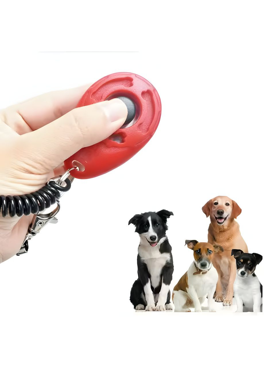 Клікер для дресирування собак червоний No Brand (369623694)