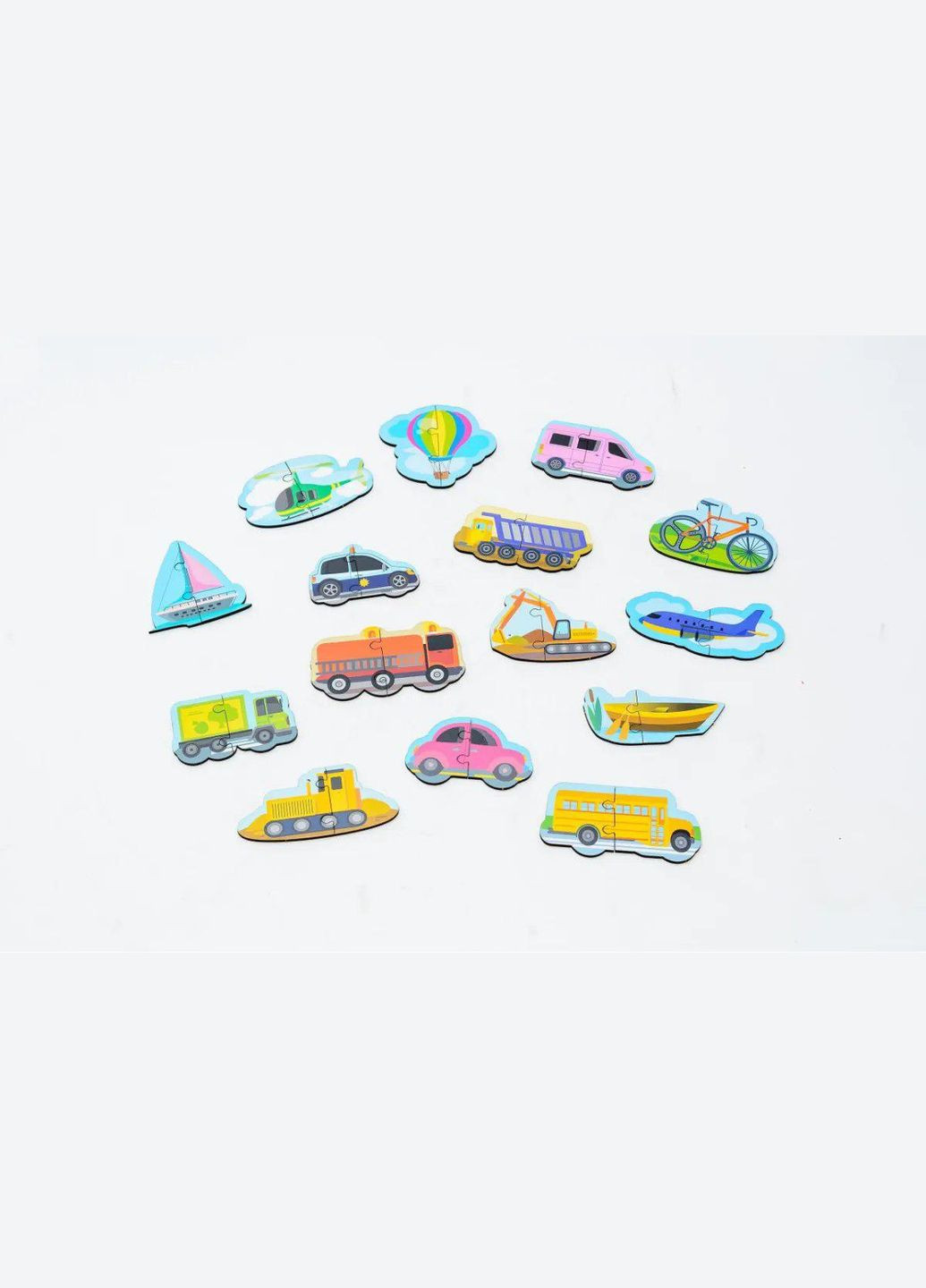 Дерев'яний магнітний пазл "Машинки" 22932 PuzzleOK (330018153)