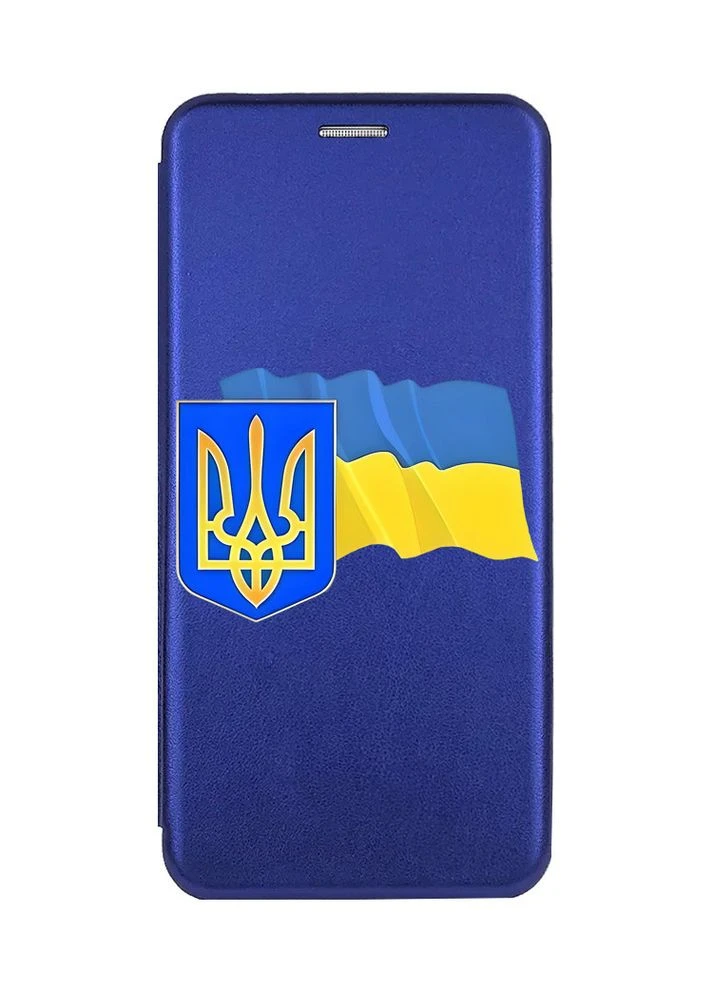 Чехол-книжка с рисунком на Xiaomi Redmi Note 12 Тризуб и флаг Украины (принт 384) CASE CONTROL (360675962)