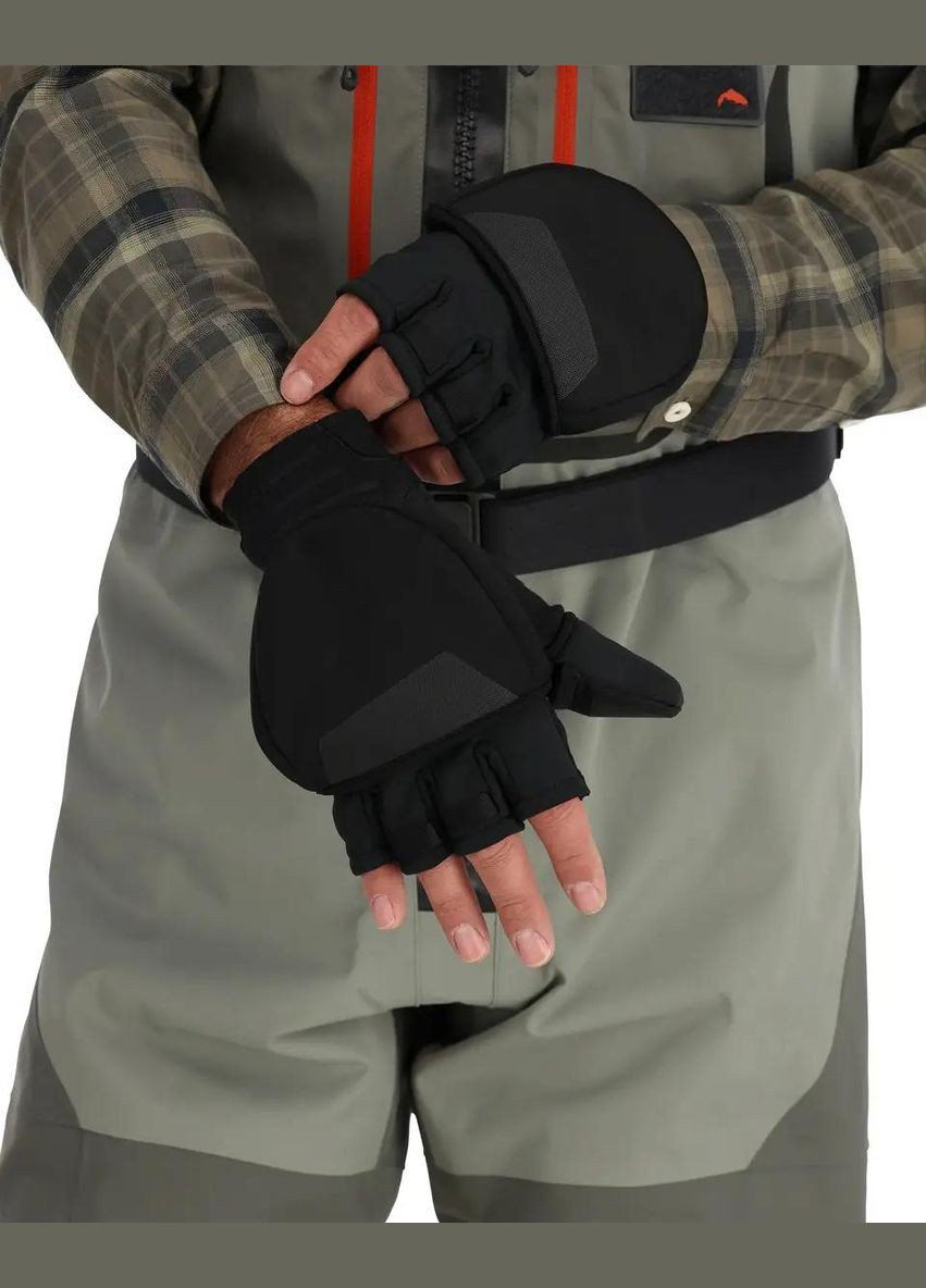 Рукавички з Gore-Tex Windstopper Foldover itt Black Simms (316436517)