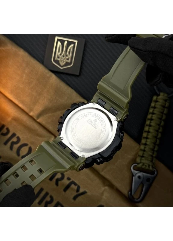 Наручний годинник 004AGDPS ДПС Зелені + Коробка. Awarder (377738449)