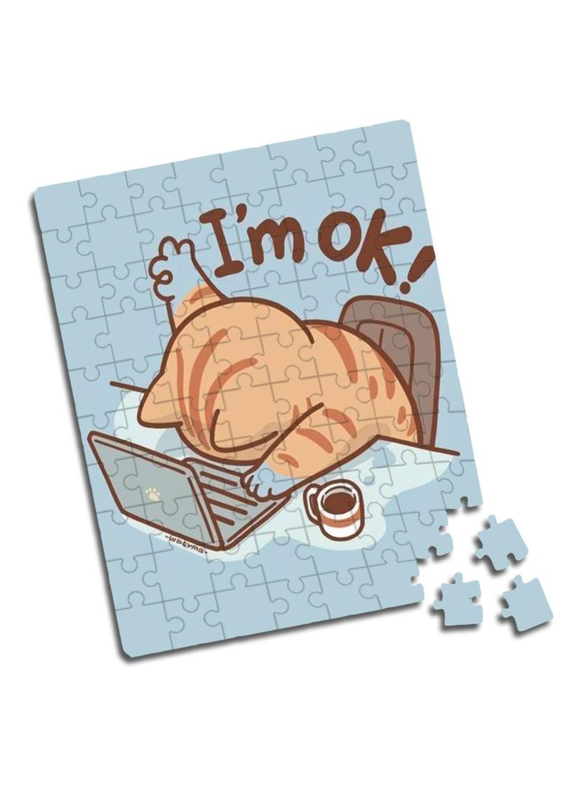 Пазл Арт кіт #4 A5 80 елементів No Brand (309159812)