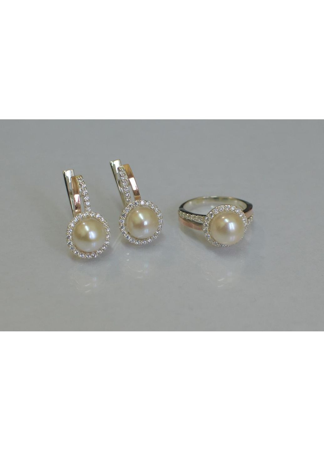 Срібний набір з жемчугом Silver Style (367112856)