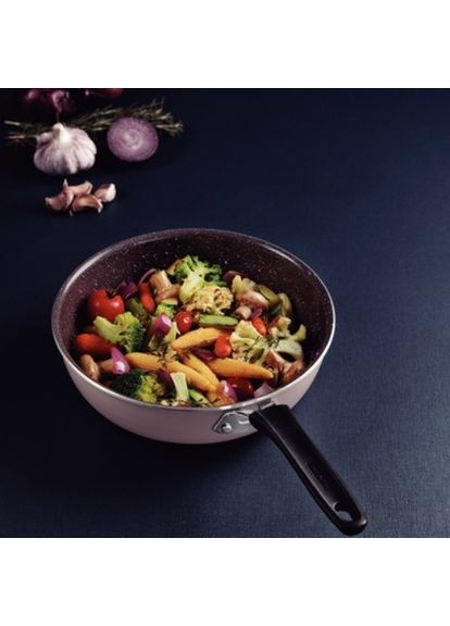 Сковорода Вок Tunis 24 см Pink (28721/424) Tramontina (323087126)