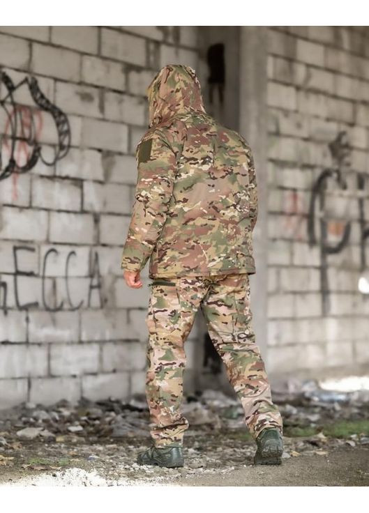 Тактический мужской зимний костюм SoftShell мультикам No Brand