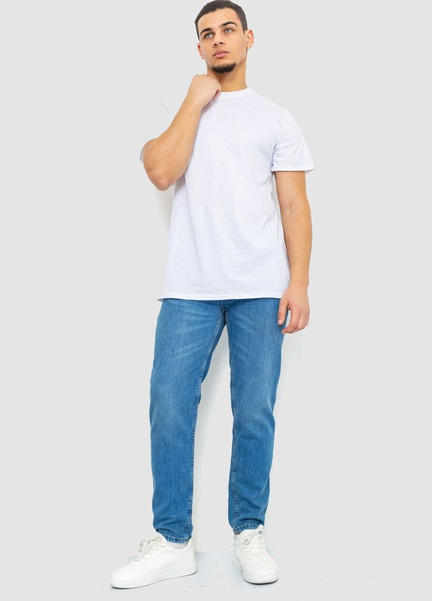 Белая футболка мужская однотонная, цвет светло-серый, Ager