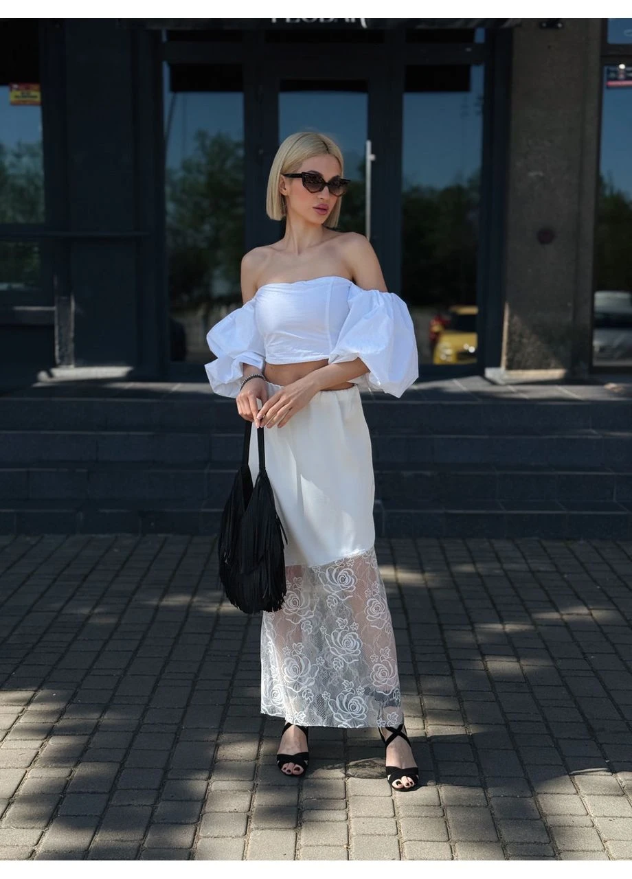 Белая юбка Fashion Girl
