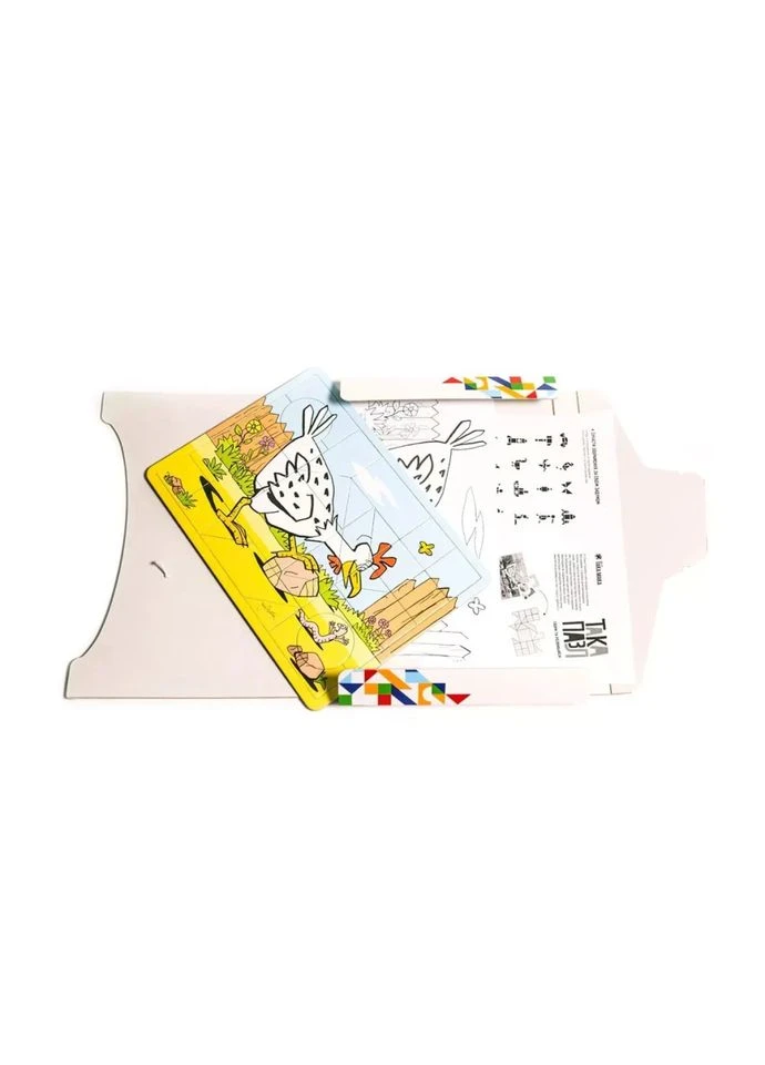 Пазли дитячі картонні Така Мака Зелена, курочка 20 елементів Така Мака (402505863)