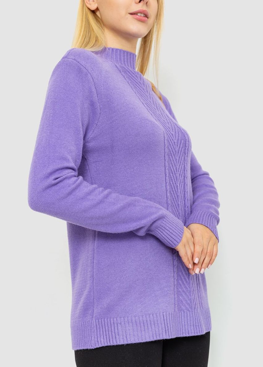 Бузковий зимовий светр жіночий, колір світло-оливковий, Ager