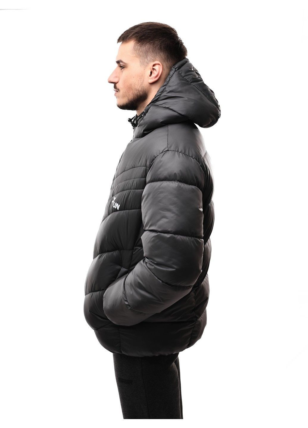 Темно-серая зимняя куртка зимняя мужская FAVORITE STYLE