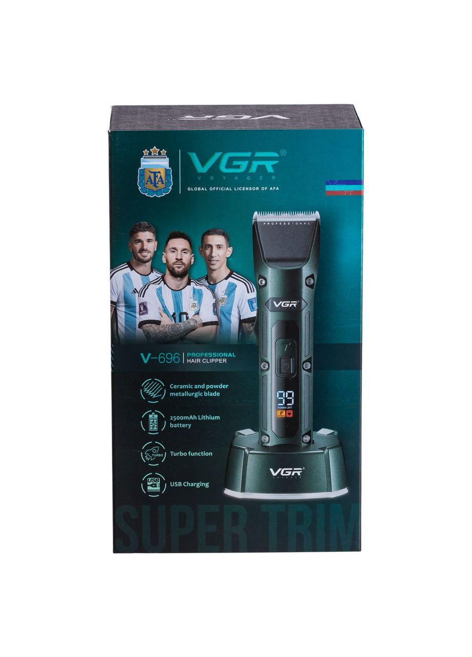 Машинка для стрижки професійна з 4 насадками V-696 VGR (338194645)