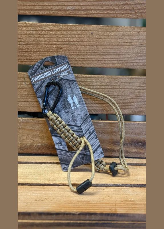 Ремінець з паракорду з карабіном Койот PARACORD LANYARD COYOTE (15931505) Mil-Tec (296654549)
