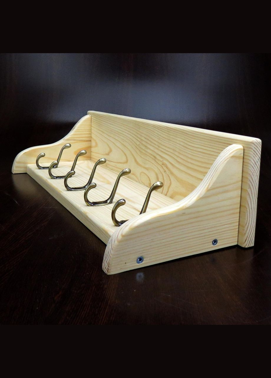 Вішалка для одягу з дерева Галіфакс 5 бланже (ВДО-500701) No Brand (327846774)