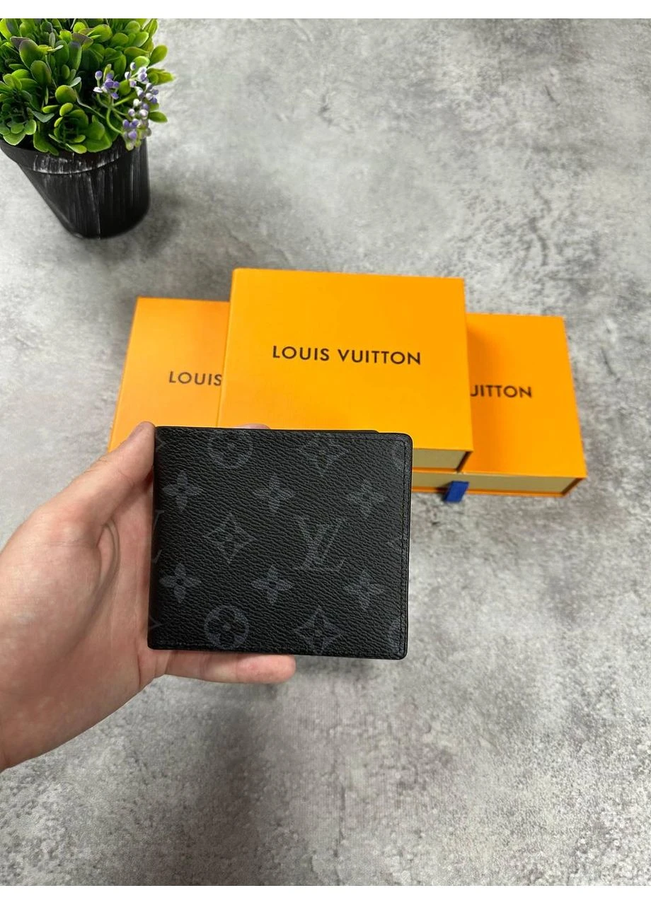 Мужской кошелек Louis Vuitton монограммный с коробкой — стильный и практичный аксессуар с коробкой луи виттон No Brand (396454611)
