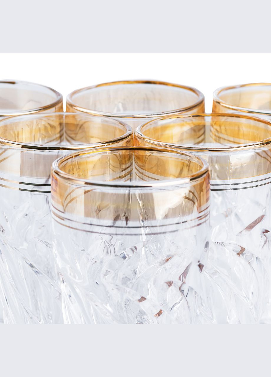 Стаканы для стеклянные набор из 6 штук по 250 мл желтый HP568 TS Kitchen (331785007)