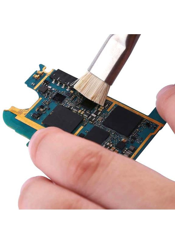 Щітка двостороння BS-03 / антистатична / металева / для ремонту плат TELIJIA (326806626)