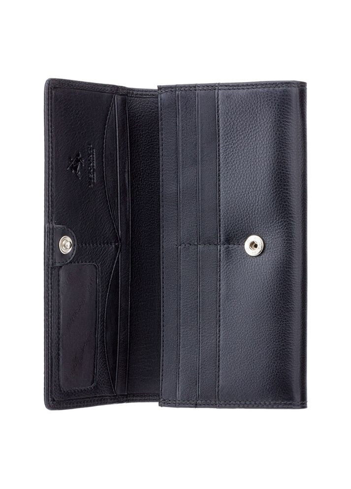 Большой женский кошелек на магните HT35 BLK Buckingham c RFID (Black) Visconti (303829928)