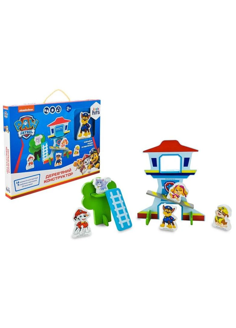 Конструктор дерев'яний KH20/042 Paw Patrol, в коробці р.34x25,5x3,3 см KidsHits Kids Hits (389886390)