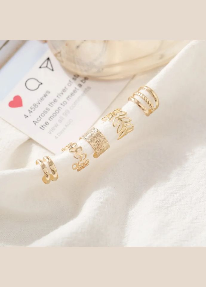 Набір сережки-кліпси Сережка-каффа тренд кафф, кліпса, каффа No Brand (307929341)