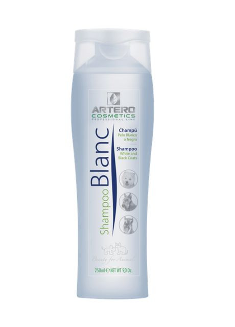 Шампунь Shampoo Blanc для усиления белого или черного цвета шерсти для собак и кошек, 250 мл (8435037100225) Artero (356167229)