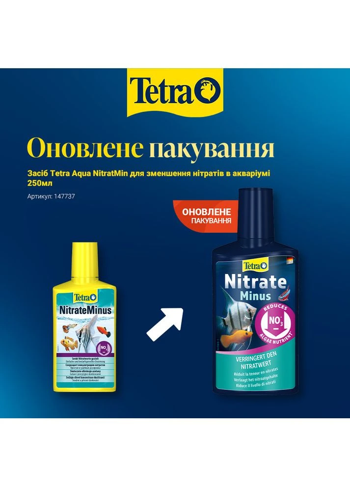 Средство для ухода за аквариумом NitratMinus снижение нитратов 250 мл Tetra (384305280)