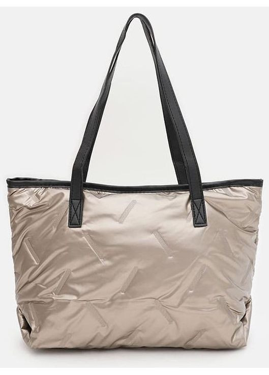 Сумка шоппер жіноча на плече велика Золотистий 39095 Monsen (353302663)