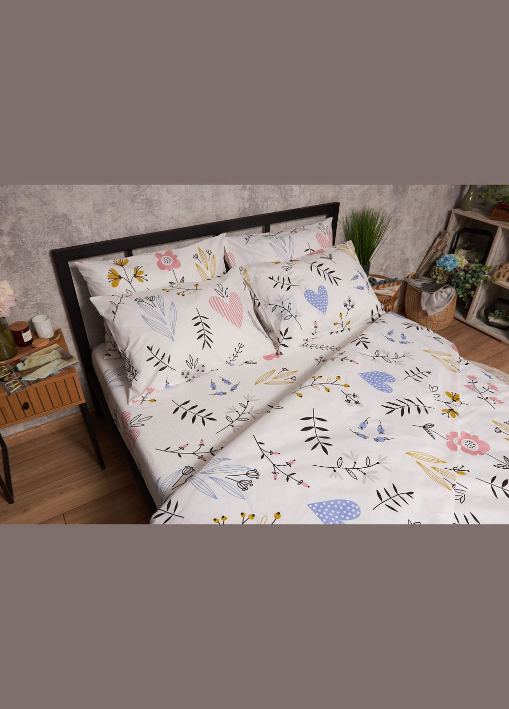 Комплект постельного белья Бязь Gold Люкс «» семейный 143х210х2 наволочки 2х40х60 (MS-820005765) Moon&Star Painting (302973728)