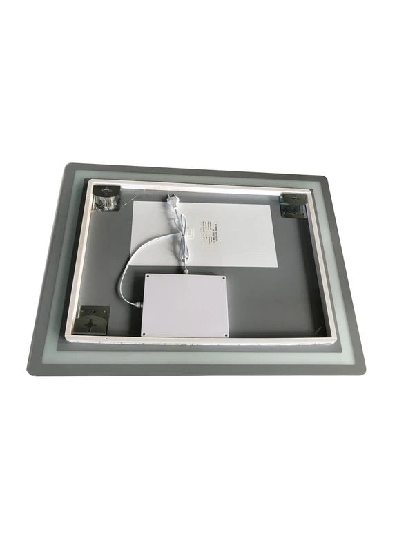 Зеркало с LED Touch, Anti-fog, диммером, регулятором яркости (ZX6049) Zerix SANSA MR01-80x60-REVERSE (386161655)