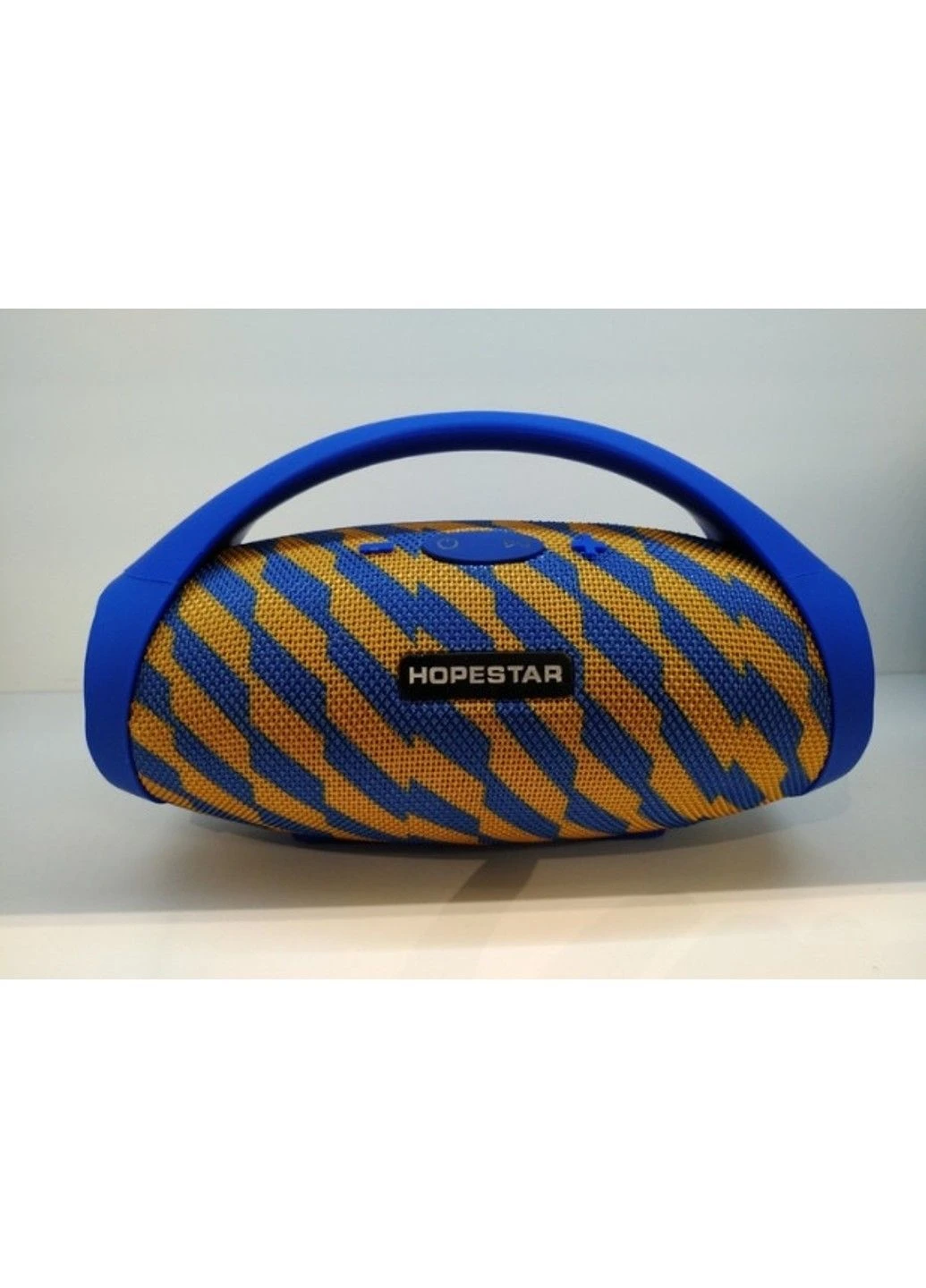Портативная Bluetooth колонка H32 bluetooth + power bank + mic (Синий/желтый) Hopestar (332637111)