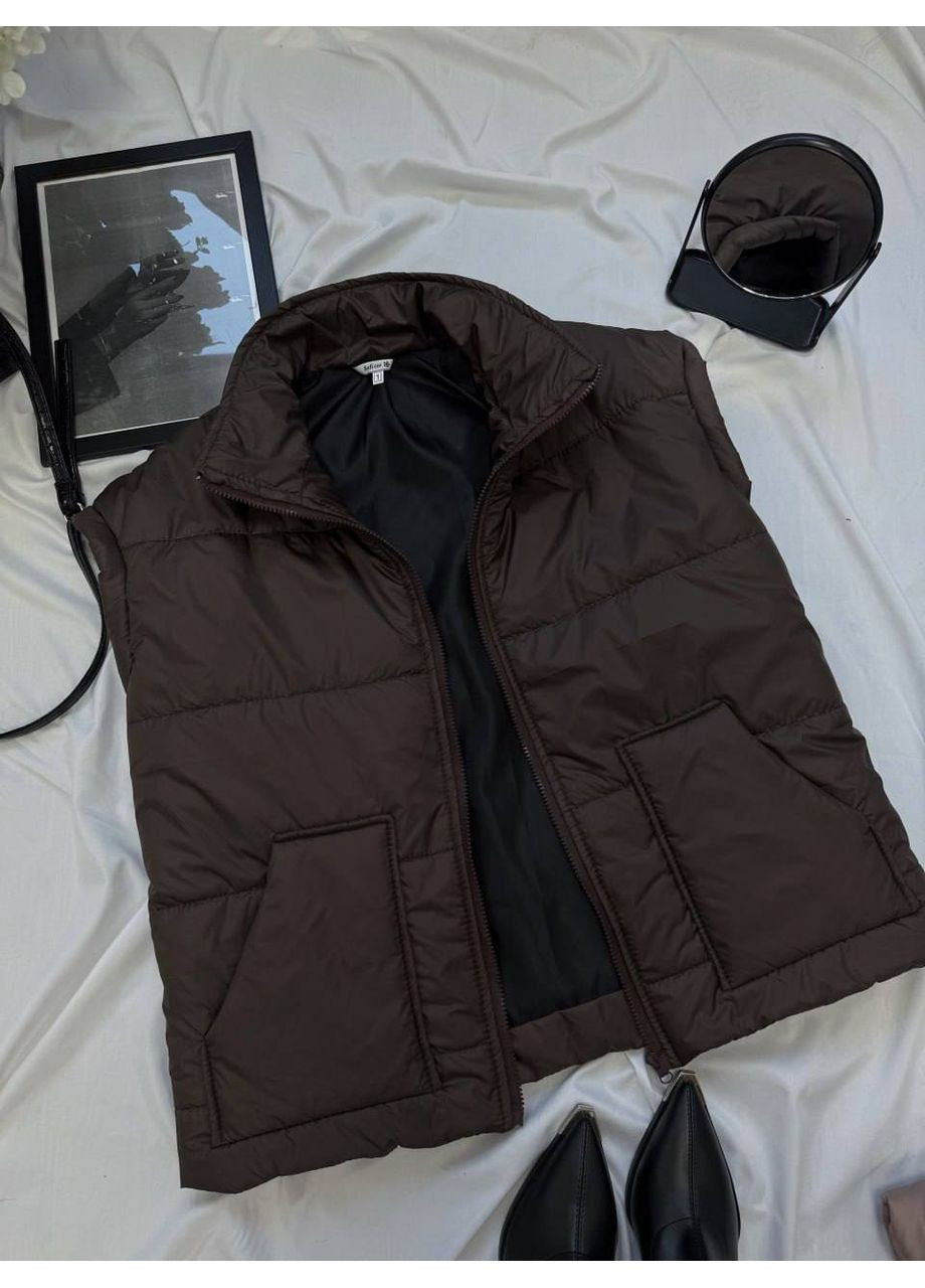 Жилетка жіноча з поясом та кишенями,плащівка+150 синтепон Україна (357076024)