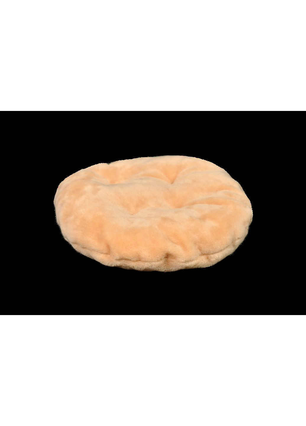 Подушка-лежак (синтепон) для кошек и собак круглая 40 см Бежевая Мур-Мяу (353690719)