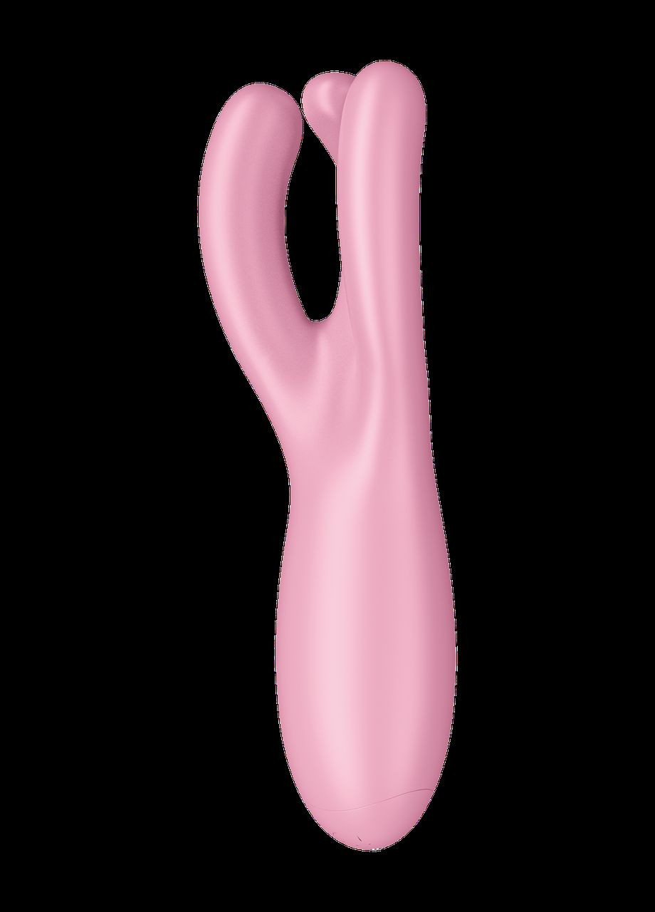 Гнучкий смарт-вібратор Threesome 4 Connect App рожевий Satisfyer (347290457)