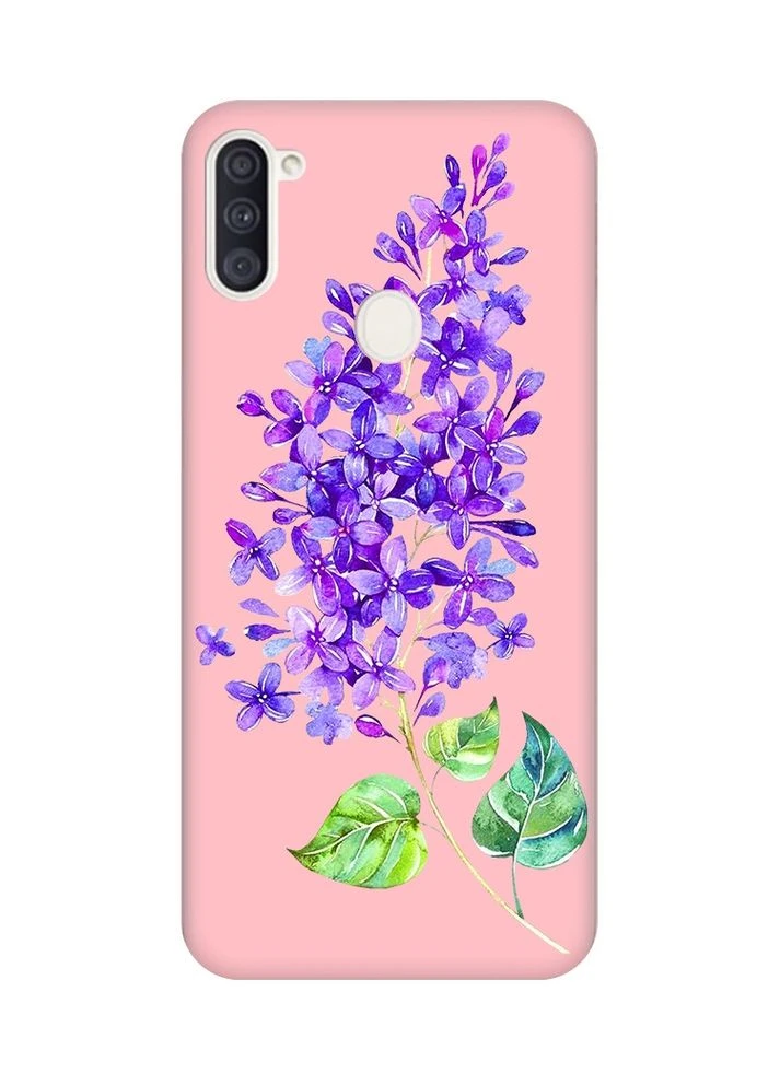 Матовый чехол на Samsung Galaxy A11:: Веточка сирени (принт 280) Creative (360662271)