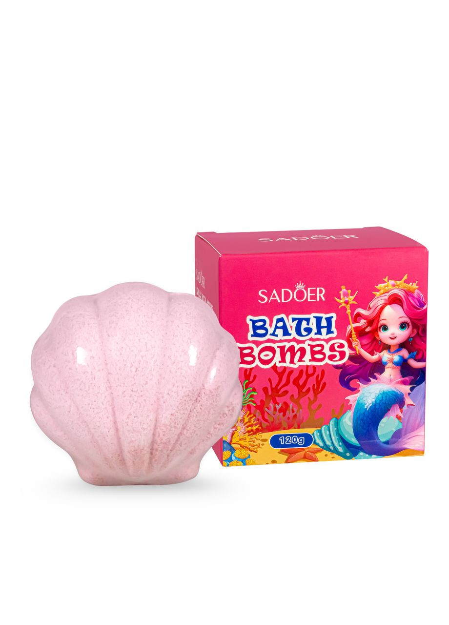 Бомбочка для ванны ароматизированная "Малиновая ракушка" 120 г SADOER (331346339)