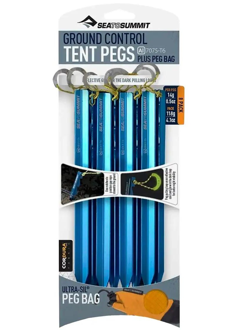 Набір кілочок Ground Control Tent Pegs 8 шт/уп Yellow Sea To Summit (316436784)