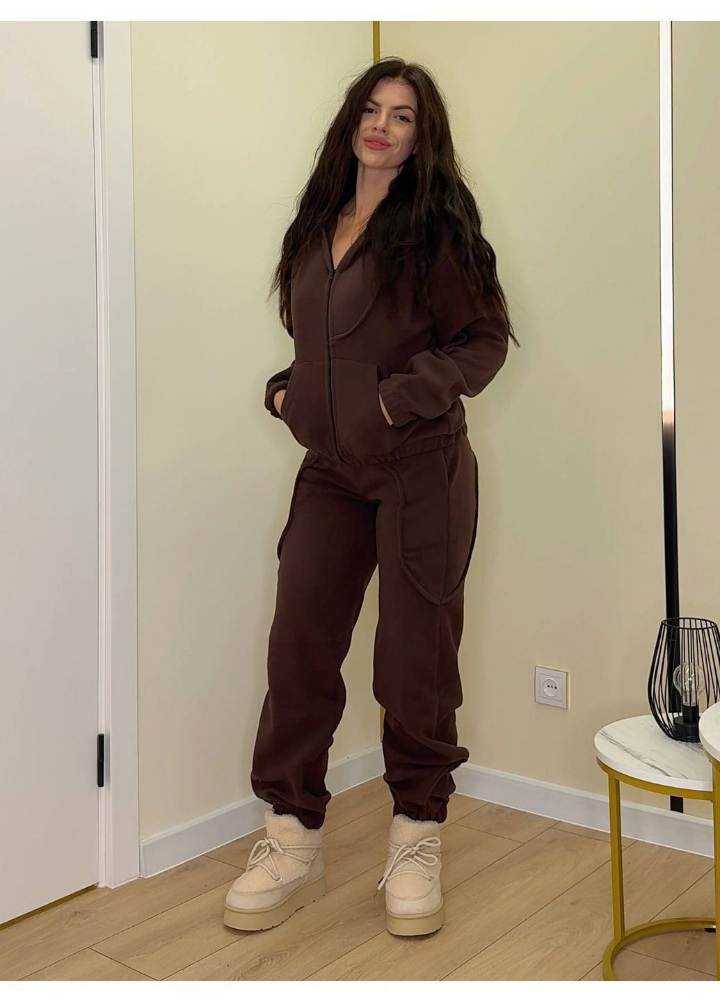 Дуже зручний, теплий і водночас стильний флісовий костюм Luna (366472295)