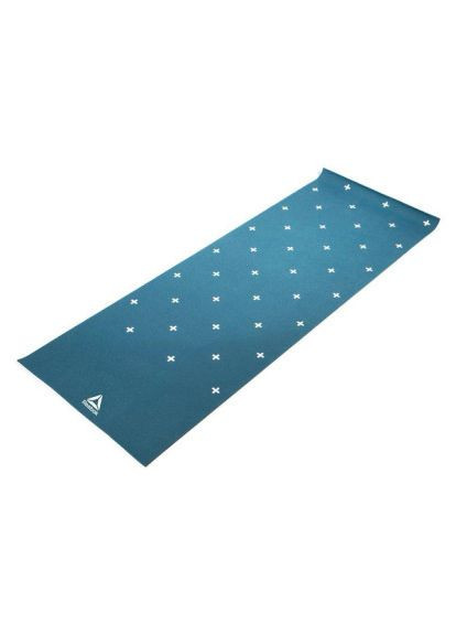 Килимок для йоги Double Sided 4mm Yoga Mat блакитний, білий RAYG-11030GN (5055436105848) Reebok Double Sided 4mm Yoga Mat блакитний, білий RAYG-11 (366694656)