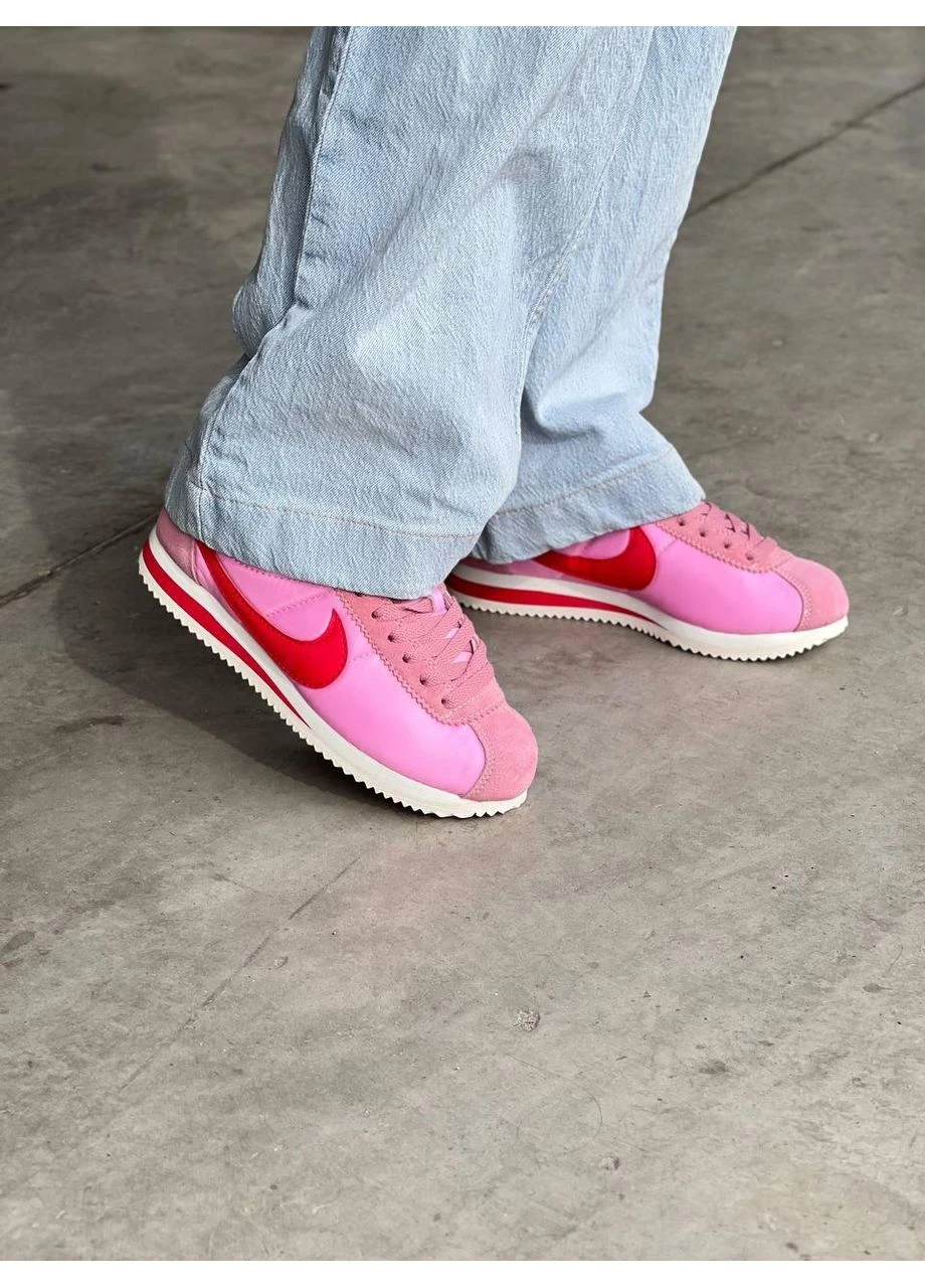 Рожеві кросівки чоловічі nike cortez pink найк кортез рожеві демісезон No Brand